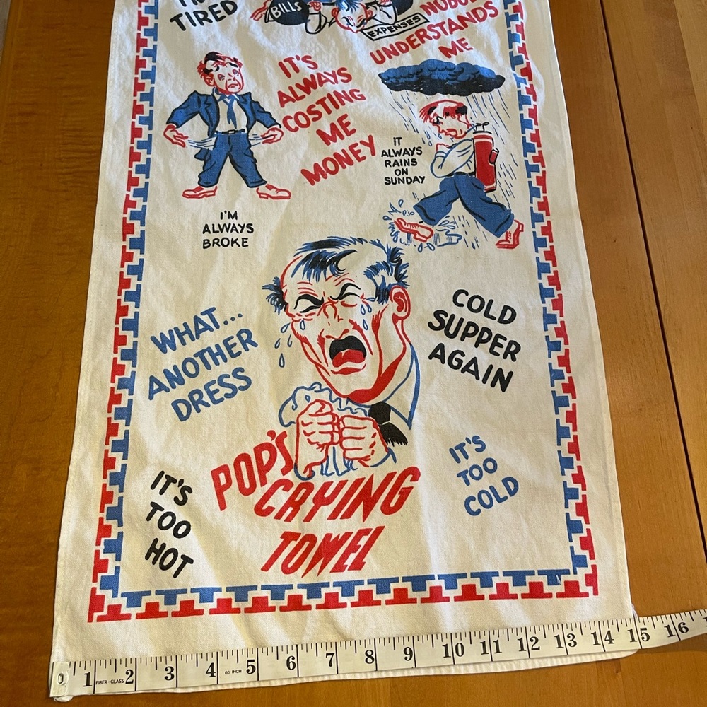 1950’s Vintage Tea Towel
